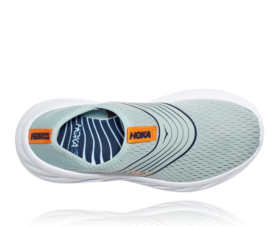 Hoka One One Sandals Womens Blue/White - ORA Recovery - 40135ZODJ